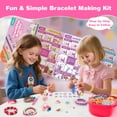 thumbnail image 5 of Nicella Bracelet Making Kit for Girls, 1200+Pcs Rubber Bands Bracelet Kit with 2 Unicorn Weaving Loom Tool, Art and Craft Kit Toy, Birthday Gift for Girls Kids 6–12(Red), 5 of 10