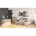 thumbnail image 2 of 6 Drawer Double Dresser and 2 Drawer Nightstand Set in Truffle, 2 of 13