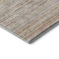 thumbnail image 3 of Addison Rugs Mayfield Premium Machine Washable Transitional Stripes Terracotta Round Rug, 8' x 8', 3 of 5