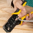 thumbnail image 4 of RJ45 Crimping Tool Networking Cable Crimper Cutting Tool Crimping Stripper Punch Down RJ45 Ethernet Cable Crimper, 4 of 9