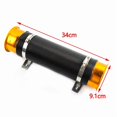 thumbnail image 2 of 3 Inch 76mm Flexible Car Cold Air Intake Hose Filter Tube Telescopic Tube Gold -, 2 of 5