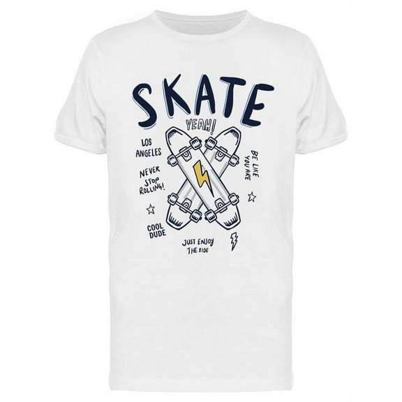 Skate Yeah T-Shirt Men -Image by Shutterstock, Male Large