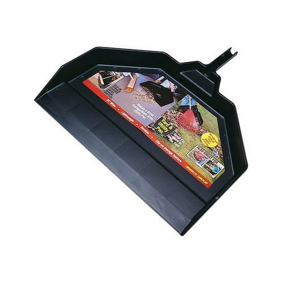 Enormous Yard & Garage Dust Pan – 24-Inch Mouth – Lightweight, Durable – Clip-On Features