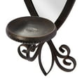 thumbnail image 4 of DecMode Brown Metal Wall Sconce, 4 of 11