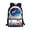 Astronaut Pattern, variant on Lizard Pattern Backpack for Women, 17 Inchs Wear Resistant Durable Fabric Student Bookbag for Daily Use Travel