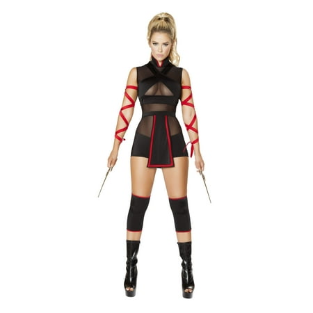 Ninja Striker Costume Roma Costumes 4677 Black/Red