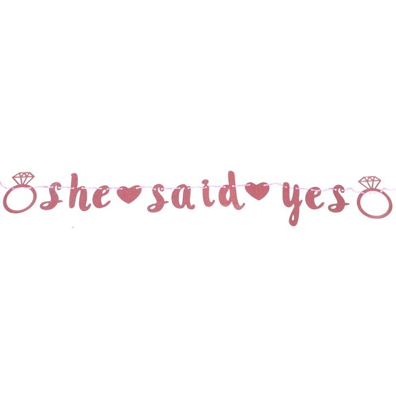 Engagement Decoration Garlands for Centerpieces Ornaments Foil Bride Pink