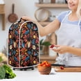 thumbnail image 3 of HELLHERO Food Processor Cover with Stylish Fitted Mixer Cover for Home Kitchen, Leaves, 3 of 6