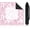 Pink and Purple, variant on Non-Slip 31.5x31.5in Noise Reducing Mahjong Mat, Brocade Splendor