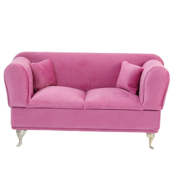 Joyero organizador, muebles de casa de muñecas, caja de almacenamiento rosa, almacenamiento de joyas Sofá Doble Yuyangstore Organizador de joyero
