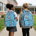 thumbnail image 4 of FKELYI Kids Backpack for Primary School Bookbag 17 Inch School Backpacks for Boys Girls American Football Blue Print Casual Daypack Lightweight Rucksack Knapsack, 4 of 7