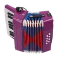 thumbnail image 4 of Acordeón piano acordeón de entrada nivel 17 teclas 8 llaves de graves abds con correa retráctil regalo portátil, 4 of 7