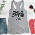 thumbnail image 2 of Child Of The 70s Tank Top, Ladies Racerback Tank Top, Nostalgia Tank, Nostalgic Tank, 70's Tank, Heather Gray, XX-Large, 2 of 3