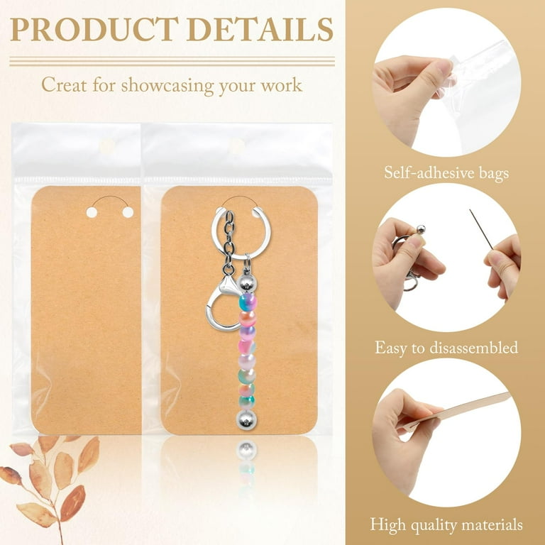 ZYNERY 12 Pcs Beadable Keychain Bars Set, Metal Keychain Bars with Keychain Display Cards, Beadable Keychain Bar Bulk for Keychain Making Supplies ZYNERY 12 Pcs Beadable Keychain Bars Set, Metal Keychain Bars with Keychain Display Cards, Beadable Keychain Bar Bulk for Keychain Making Supplies