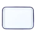 thumbnail image 1 of Paleta de bandeja de carnicero Uxcell 10" x 7.1" Bandeja rectangular de metal recubierta de esmalte triple para mezcla de colores en pintura artística, 1 of 7