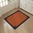 thumbnail image 3 of ODIKA 3'x5' Washable Throw Rug Black Terracotta Art Border Elegant Geometric Corners and Design for Entryway, Kitchen, Mudroom, Stain Resistant, Low Profile, Non-Slip, 3 of 7