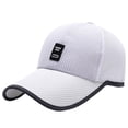 thumbnail image 2 of Gorra de beisbol Colcomx Hombres Mujeres Gorra de Camionero Deporte Cadera Blanco, 2 of 4