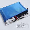 thumbnail image 4 of Bolsa de lona para archivos de oficina, bolsa de almacenamiento impermeable, bolsa con cremallera con patrón de fútbol, bolsa de archivo A4, 4 of 4