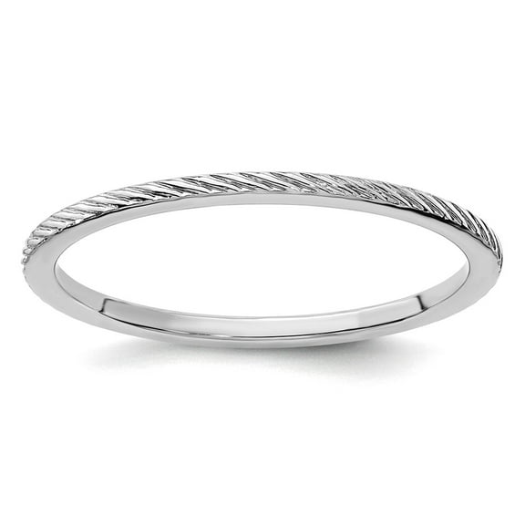 10kw 1.2mm Twisted Wire Pattern Stackable Band Ring Size 4 Stackable Ring for Women and Men