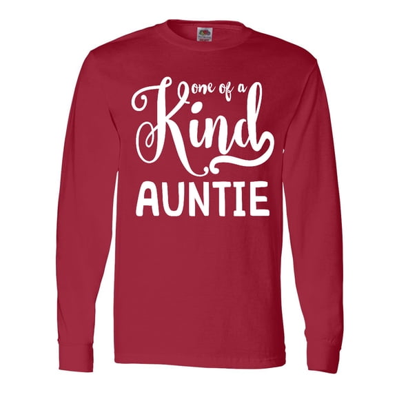 Inktastic Gift for Aunts | One of a Kind Auntie (white) Long Sleeve T-Shirt