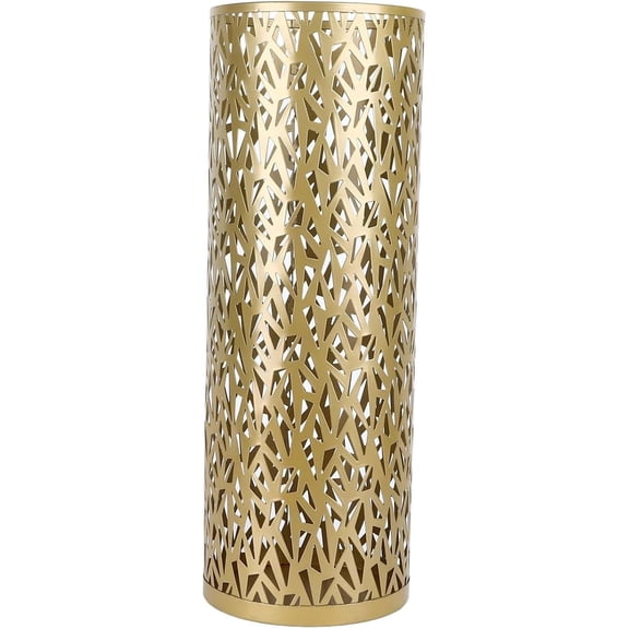 Metal Round Umbrella Stand Rack,Free Standing Umbrella Holder Bin, Canes Walking Sticks Holder for Entryway, Home, Office,Gold