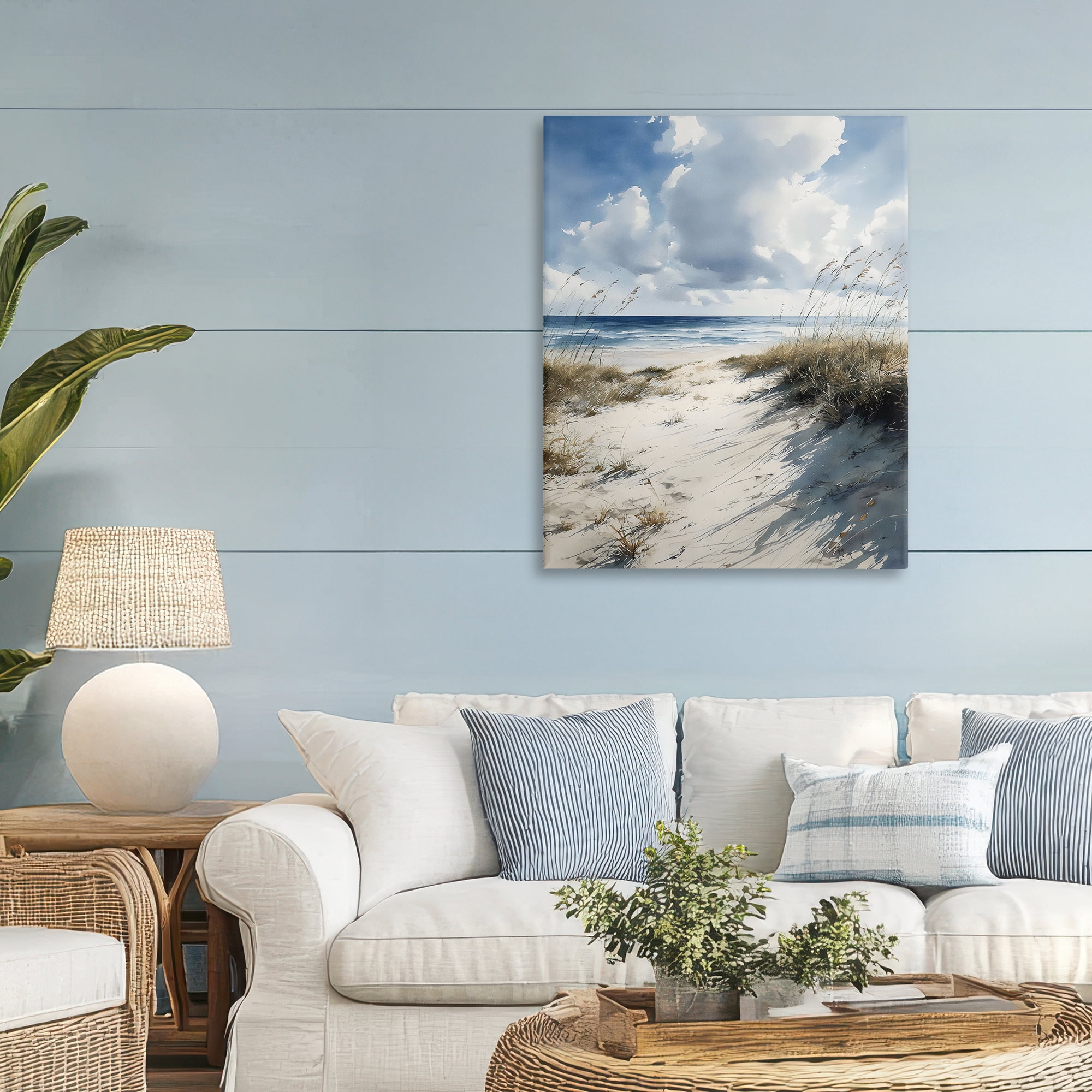 Stupell Industries Dune Beach at Midday Canvas Wall Art, design by Franklyn Gregory