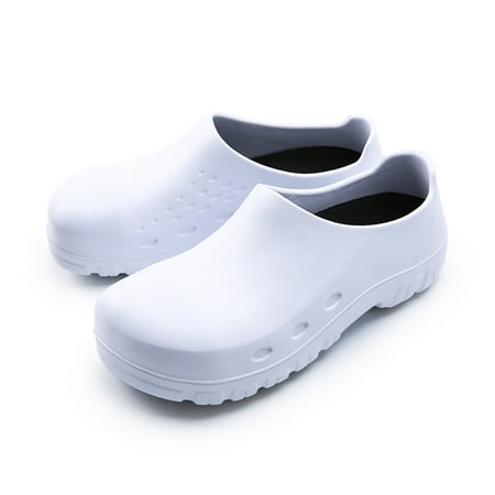 

Cyiecw Chef Shoes Men Oil Water Resistant Non-Slip Safety Work Shoes for Kitchen Garden Bathroom Hospital