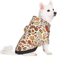 thumbnail image 2 of Honeii Thanksgiving Food Print Small Dog Hoodies Pet Hooded Sweatshirts Fall Winter Puppy Cat Sweaters Warm Clothes for Small Dogs Outfits Costume-XX-Large, 2 of 7