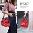 thumbnail image 2 of DouZhe Lunch Bags for Women and Men, For You Red Hearts Prints Reusable Portable Insulated Cooler Waterproof Lunch Tote Bag for Travel Work School Picnic, 2 of 7