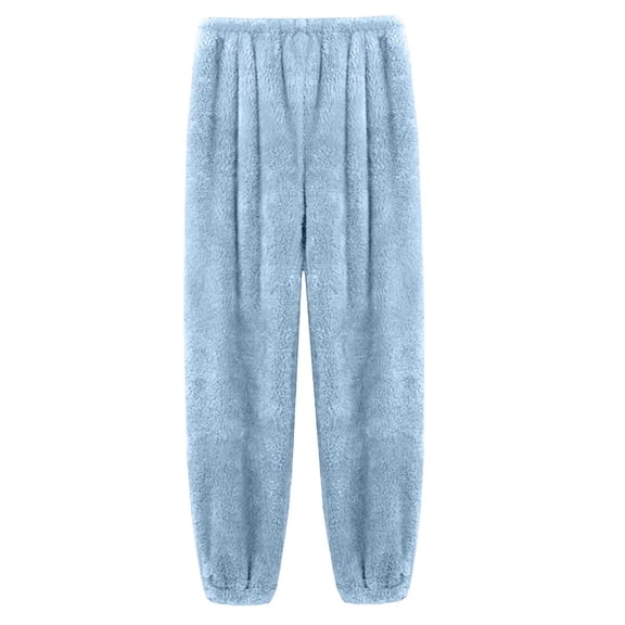 Outfmvch Womens Sweatpants Pj Bottoms for Women Fluffy Pajama Pants Womens Cotton Pajama Pants Pj Pants for Women Pj Pants Plus Size Pajama Pants Blue M
