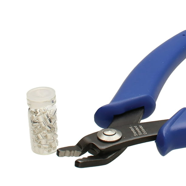 Pinzas para engarzar The Beadsmith de 5 pulgadas con 100 tubos de crimpado
