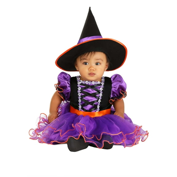 Infant Purple Ribbon Witch Costume