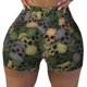 thumbnail image 2 of Fotbe Camouflage Skulls Shorts Sin Costuras – Shorts Deportivos de Cintura Alta para Mujer, Elásticos para Gimnasio, Yoga, Running o Ciclismo-XX-Large, 2 of 8