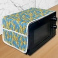 thumbnail image 1 of Yellow Submarine Microwave Oven Cover, Pop Art Style Retro Underwater Theme Classical Submarine Design Print, Water Resistant Organizer with Pockets Kitchen, 36" x 12", Yellow and Blue, by Ambesonne, 1 of 4