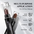thumbnail image 6 of LUXAZA PRO 6PCS Brown Neutral Eyeshadow Stick Set, Metallic Shimmer & Matte Cream, Taupe Mauve, 6 of 8