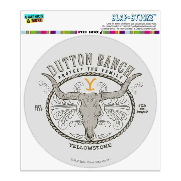 Yellowstone TV Show Badge Automotive Car Window Locker Circle Bumper Sticker
