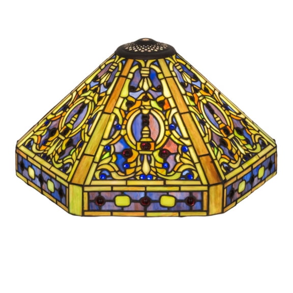 Meyda Tiffany 10671 Elizabethan 9" Tall Lamp Shade - MultiColor