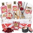 thumbnail image 1 of Set de regalo de spa Lily Roy Rose & Cherry Blossom de 19 piezas para mujer, 1 of 9
