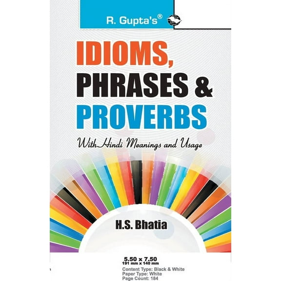 Idioms, Phrases & Proverbs with Hindi Meanings & Usage, (Paperback)
