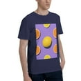 thumbnail image 2 of Bingfone Yellow Lemon And Orange Men'S Loose Fit Short-Sleeve Pocket T-Shirt, 2 of 7