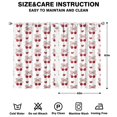 thumbnail image 2 of Nursery Curtains Boys Girls Kids Red Fruit Cherry Print Pattern Window Drapes for Living Bedroom Playroom Room Decor Rod Pocket 42x63Inch 2 Panels, 2 of 2