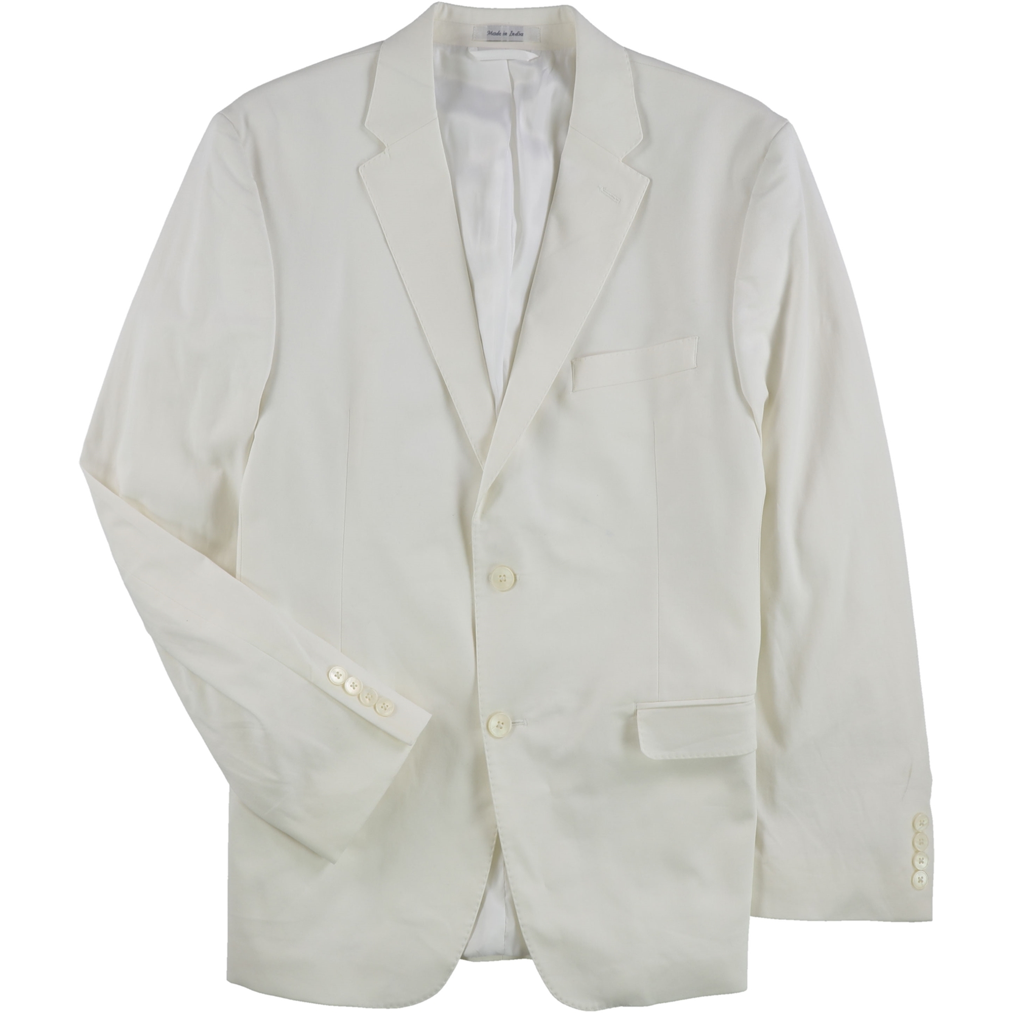 Ralph Lauren Mens Ultraflex Two Button Formal Suit white 43/Unfinished - image 2 of 2