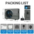 thumbnail image 3 of 58000BTU Inverter Smart Pool Heat Pump for Above Ground and Inground Pools up to 17,000 Gals, WiFi Capable and Timer Function Controller Electric Pool Heater, Heating & Cooling, 220V, 3 of 9