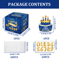 thumbnail image 2 of Tumao Birthday Money Box for Cash Gift, Money Roll Gift Box for Cake Pull Out Kit with Pull Out Happy Birthday Day Card and 30Pcs Transparent Bags for Women Men Surprise, 2 of 5