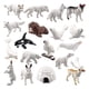 thumbnail image 2 of Figuras de animales,Figuras de animales Conjunto de figuras de animales del Ártico,Mini animales árticos juguetes figuras de animales,Conjunto de osos realistas de figuras de animales, 2 of 9