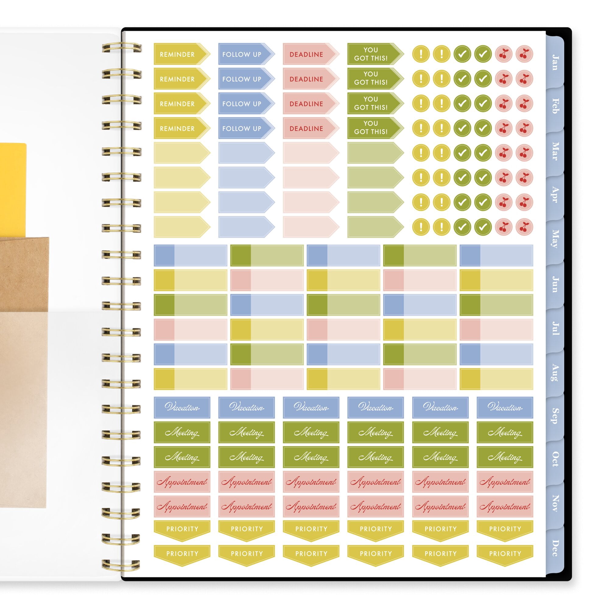 Cherrywood Lane for Mead Cambridge 2027 Weekly Monthly Planner Black Botanicals