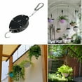thumbnail image 5 of 4Pcs Retractable Plant Hanger, Trianu Pulley Adjustable Stainless Steel Wire Rope Hanging Flower Basket Hook Hanger for Garden Baskets Pots and Indoor Outdoor Decoration-Black, 5 of 9