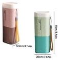 thumbnail image 4 of pitrice Toothbrush Case Toothpaste Container Dust-Proof Sanitary Plastic Daily Use Holder Stand Dorm for Home Travel Camping School Nordic Green, 4 of 7
