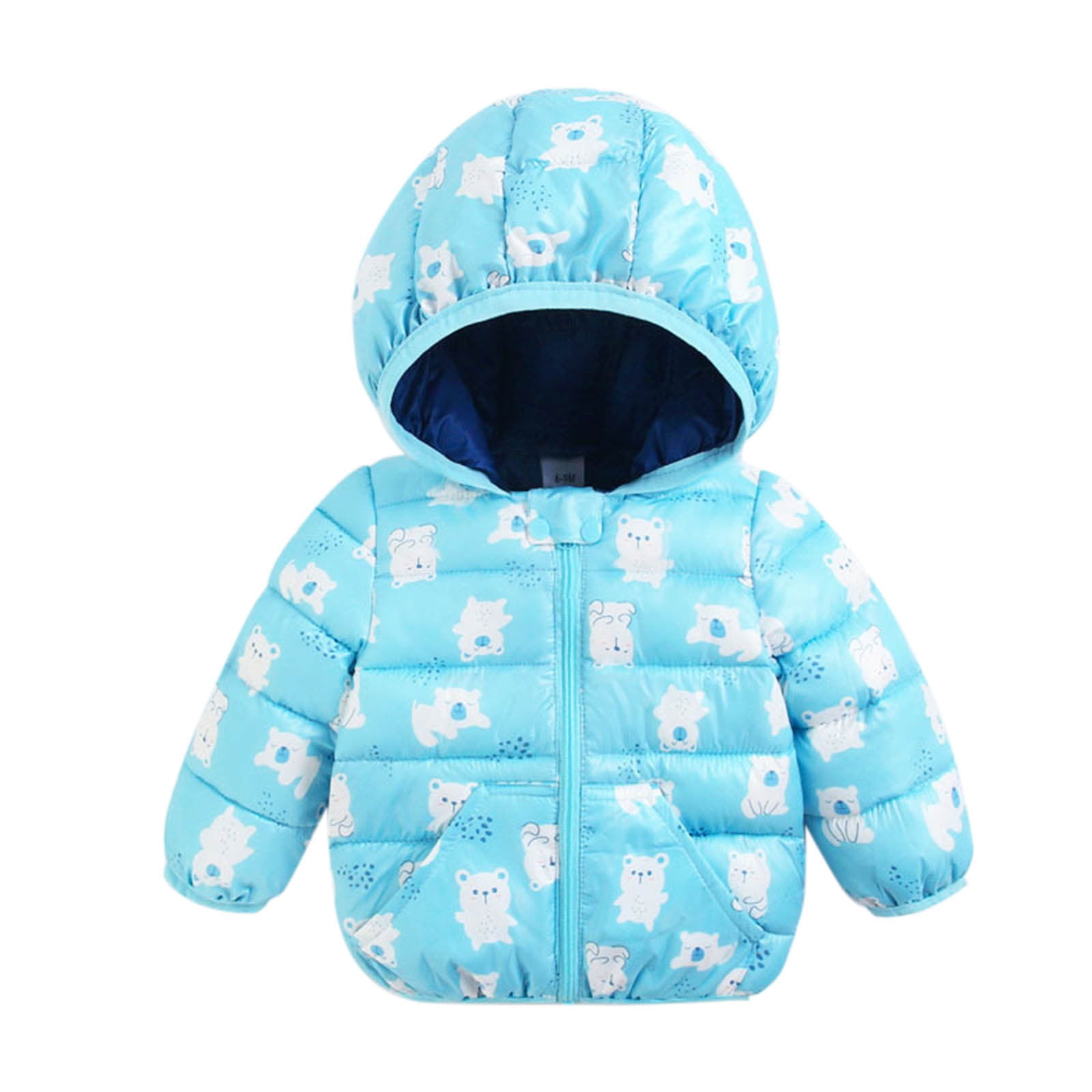 TAIAOJING Baby Girls Jacket Hooded Windproof Toddler Boys Warm Cartoon ...