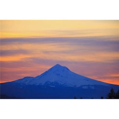 Oregon - United States of America - Sunrise Over Mount Hood Poster Print